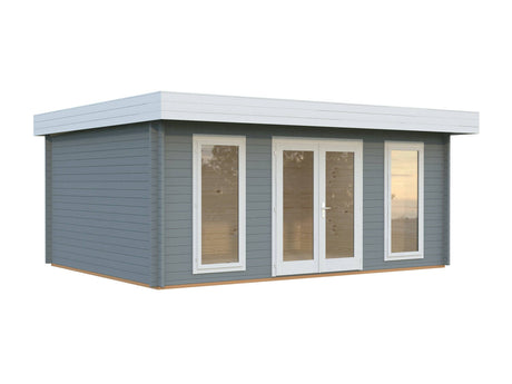 Bret M (5.5x4.1m | 19.9m2 | 44mm) Contemporary Summer House - Palmako UK