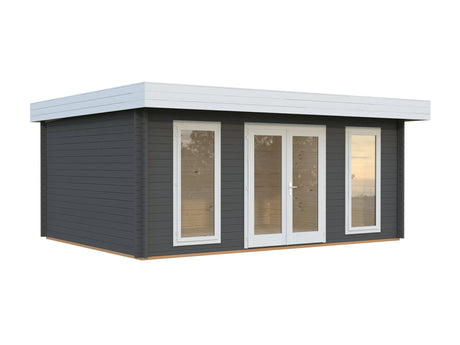 Bret M (5.5x4.1m | 19.9m2 | 44mm) Contemporary Summer House - Palmako UK