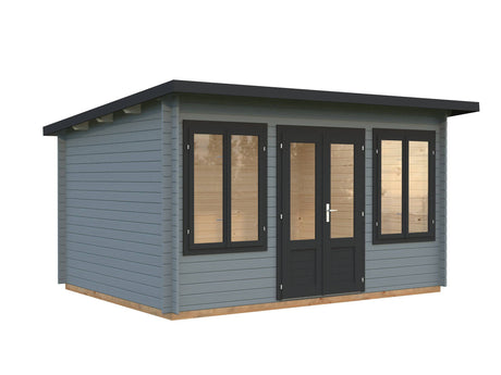Lisa S (4x3m | 11.5m2 | 34mm) Pent Timber Garden Room - Palmako UK