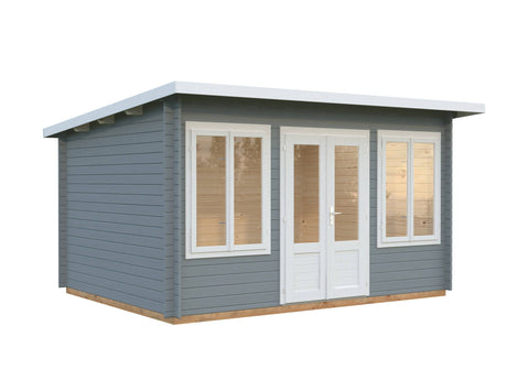 Lisa S (4x3m | 11.5m2 | 34mm) Pent Timber Garden Room - Palmako UK