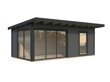 Andrea M (6.0x3m | 17.1m2 | 44mm) Garden Room with Sliding Doors (Double Glazing Available) - Palmako UK