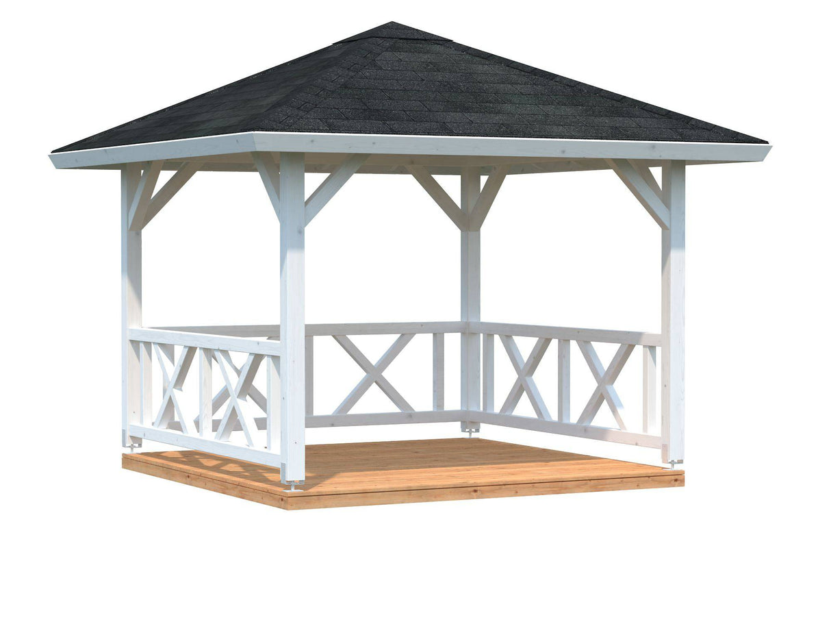 Betty XS (3x3m | 9.0m2) Square Wooden Gazebo - Palmako UK