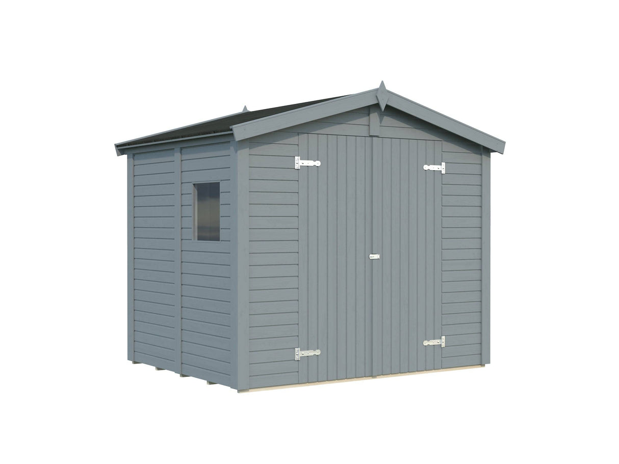 Dan XS (2.4x1.9m | 4.6m2) Compact Timber Garden Shed - Palmako UK