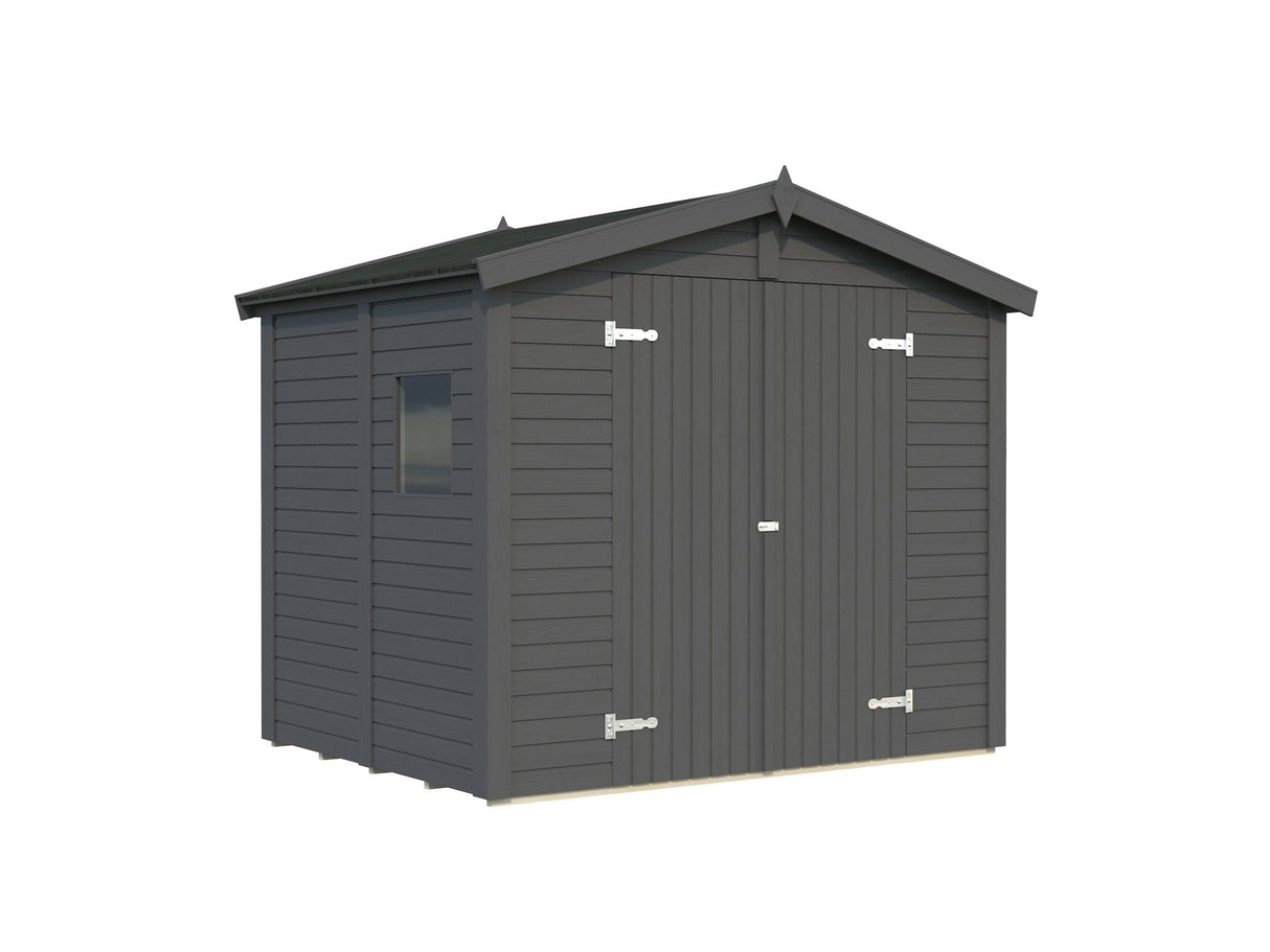 Dan XS (2.4x1.9m | 4.6m2) Compact Timber Garden Shed - Palmako UK