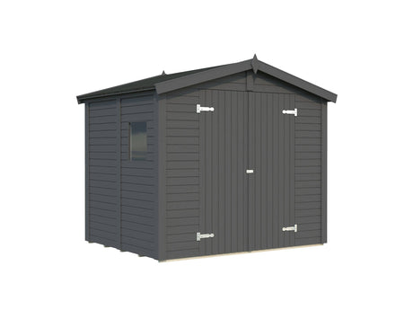 Dan XS (2.4x1.9m | 4.6m2) Compact Timber Garden Shed - Palmako UK