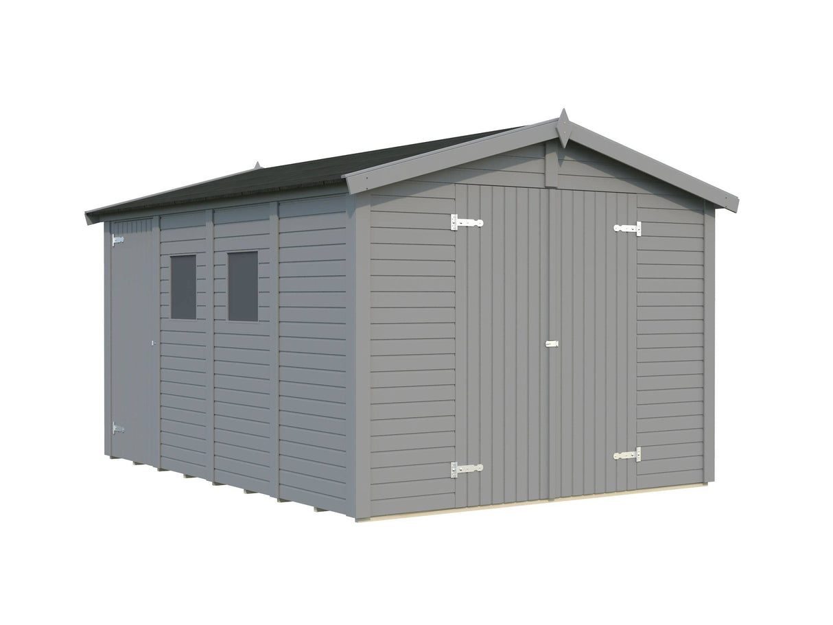 Dan M (2.7x3.7m | 9.9m2) Two Room Storage Shed - Palmako UK