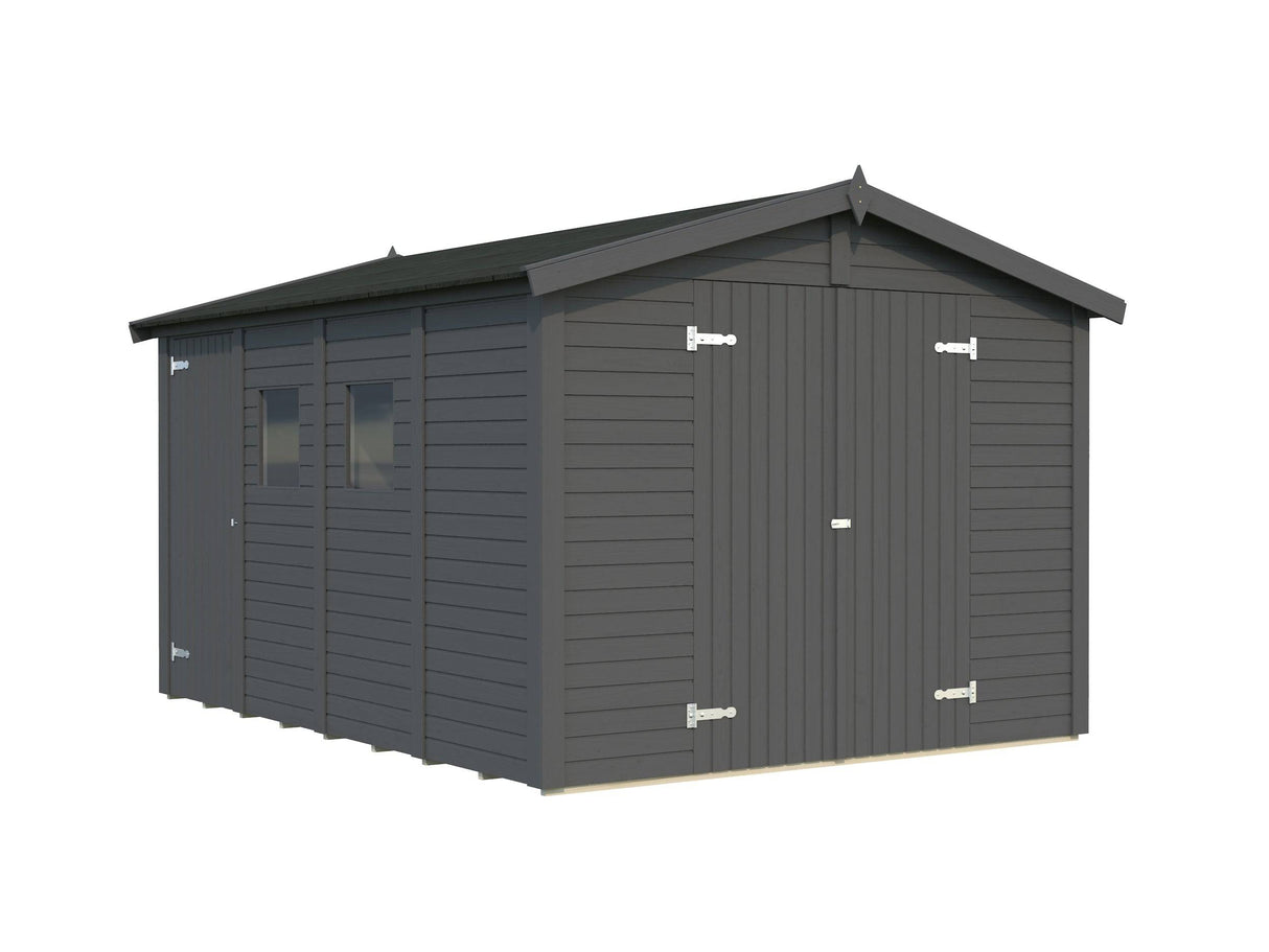 Dan M (2.7x3.7m | 9.9m2) Two Room Storage Shed - Palmako UK