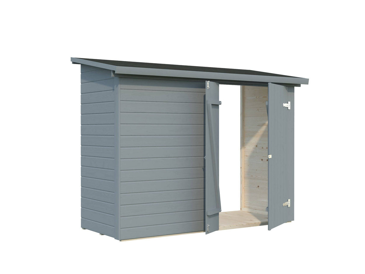 Leif XS (2.3x1m | 2.2m2) Add-on Garden Side Shed - Palmako UK