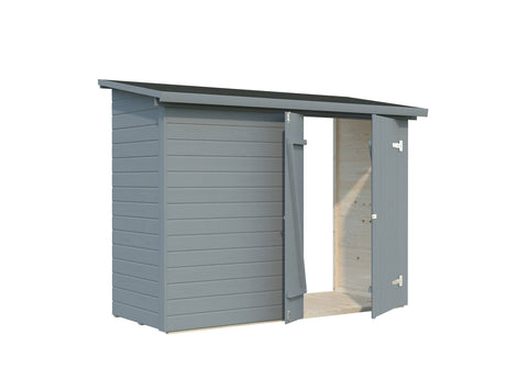 Leif XS (2.3x1m | 2.2m2) Add-on Garden Side Shed - Palmako UK