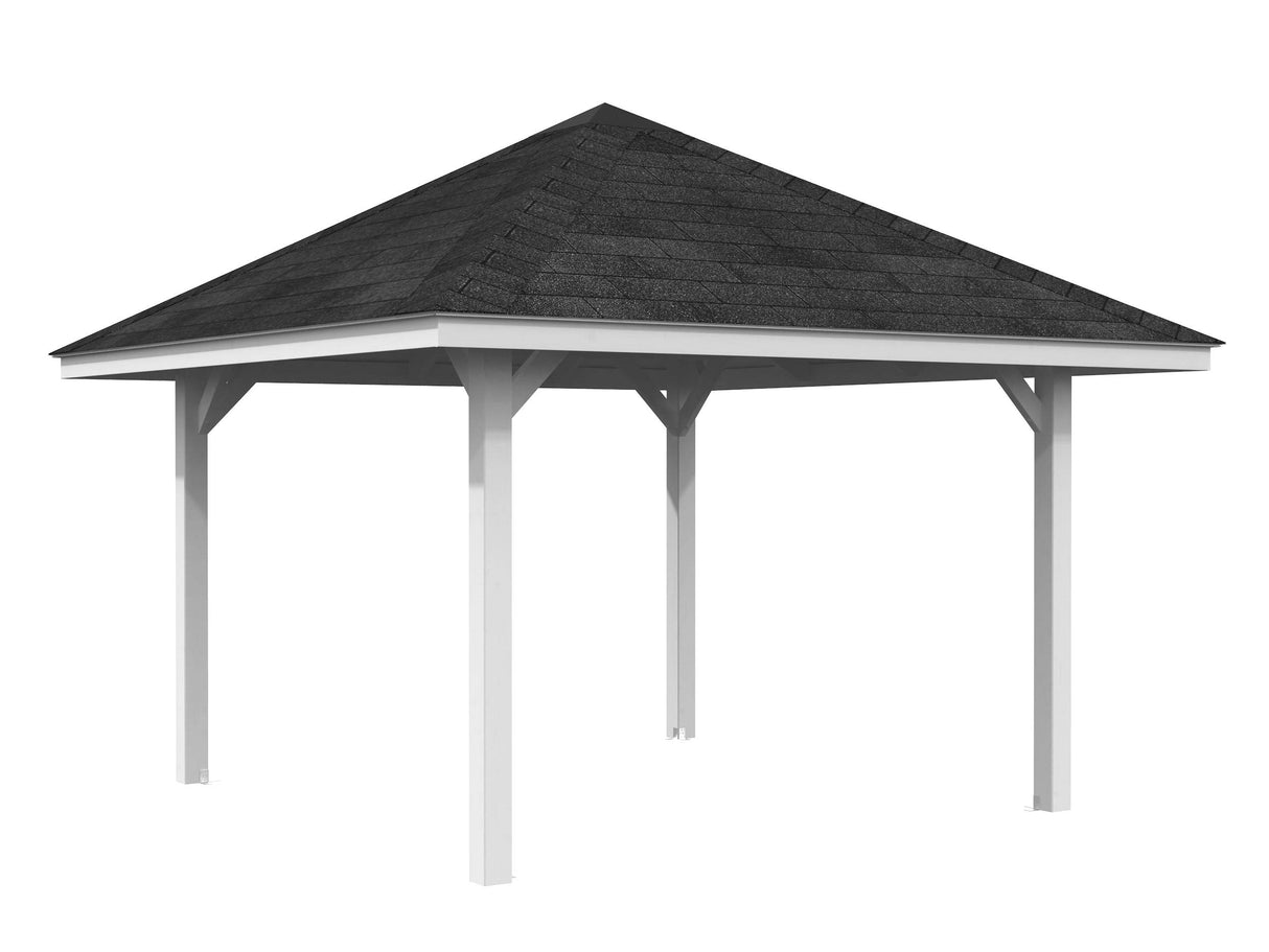 Bianca Gazebo S (3x3m | 8,3m2 | 120x120mm) Modern Gazebo with Pyramid Roof - Palmako UK