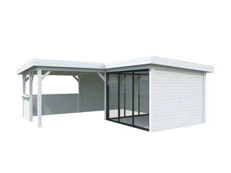 Lenna 409/709 (6x6m | 24.9m2) Glass Garden Room With Sliding Doors (Double Glazing Available) - Palmako UK