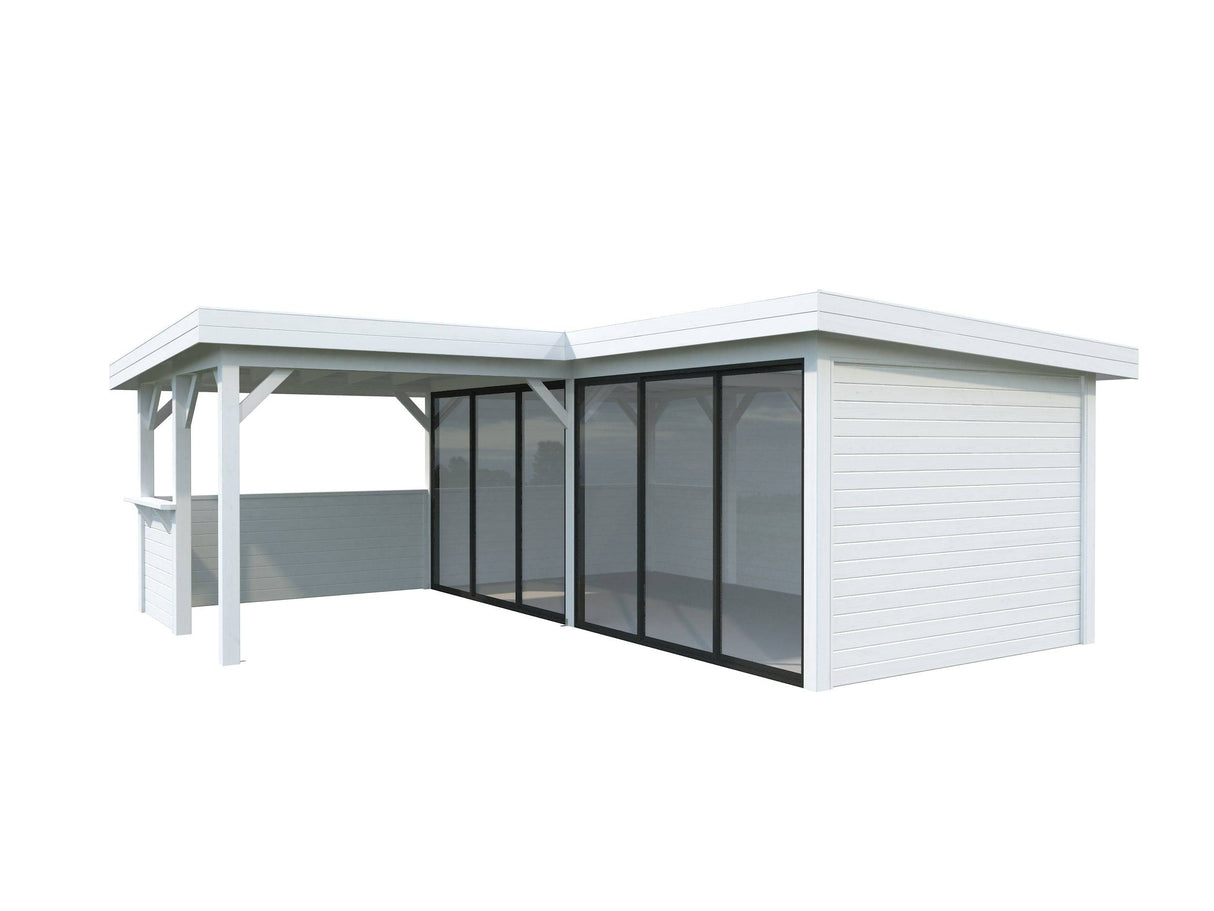 Lenna 422/722 (6x6m | 24.9m2) Glass Garden Room With Sliding Doors (Double Glazing Available) - Palmako UK