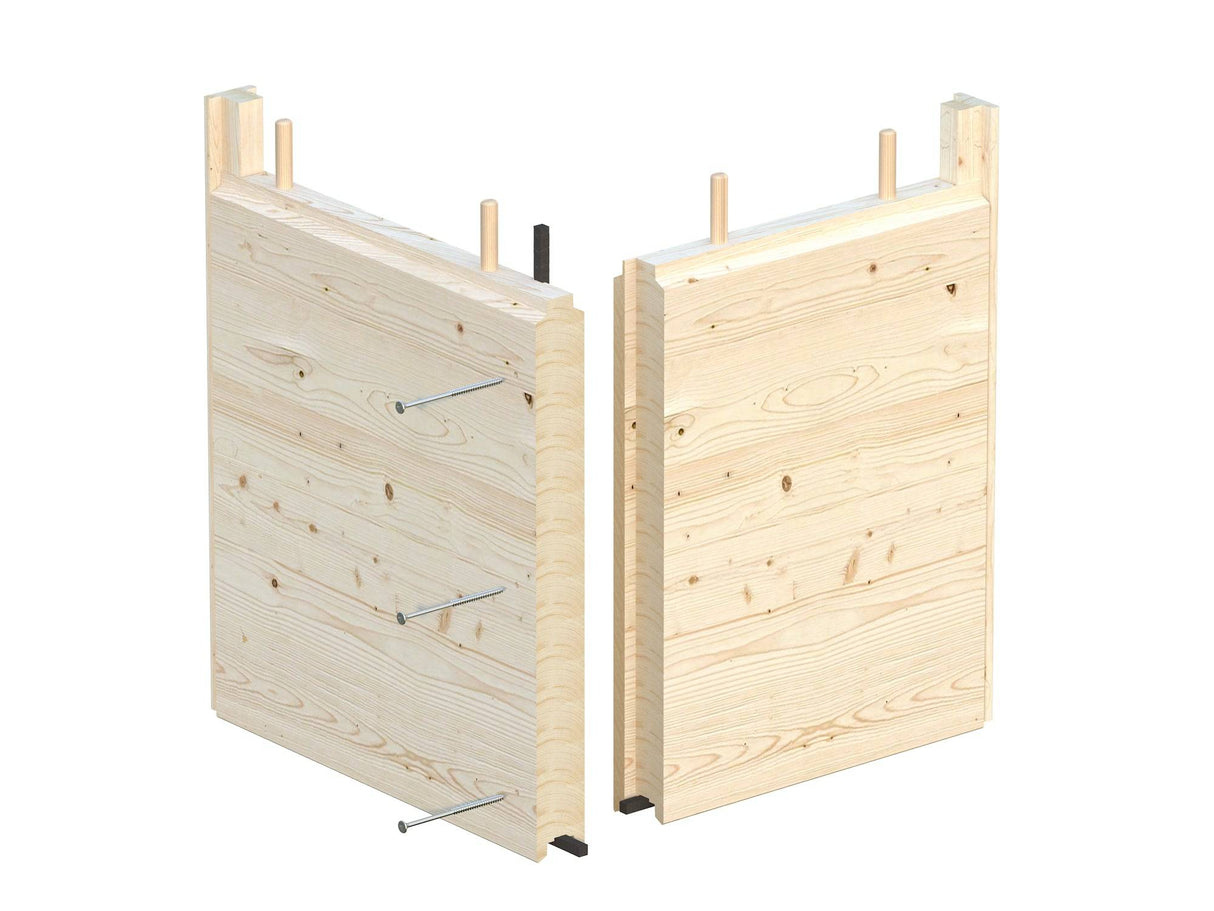 Grace Sauna S (2,5x2,3m | 5,3m2 | 56mm) Sturdy Engineered Timber Garden Sauna - Palmako UK