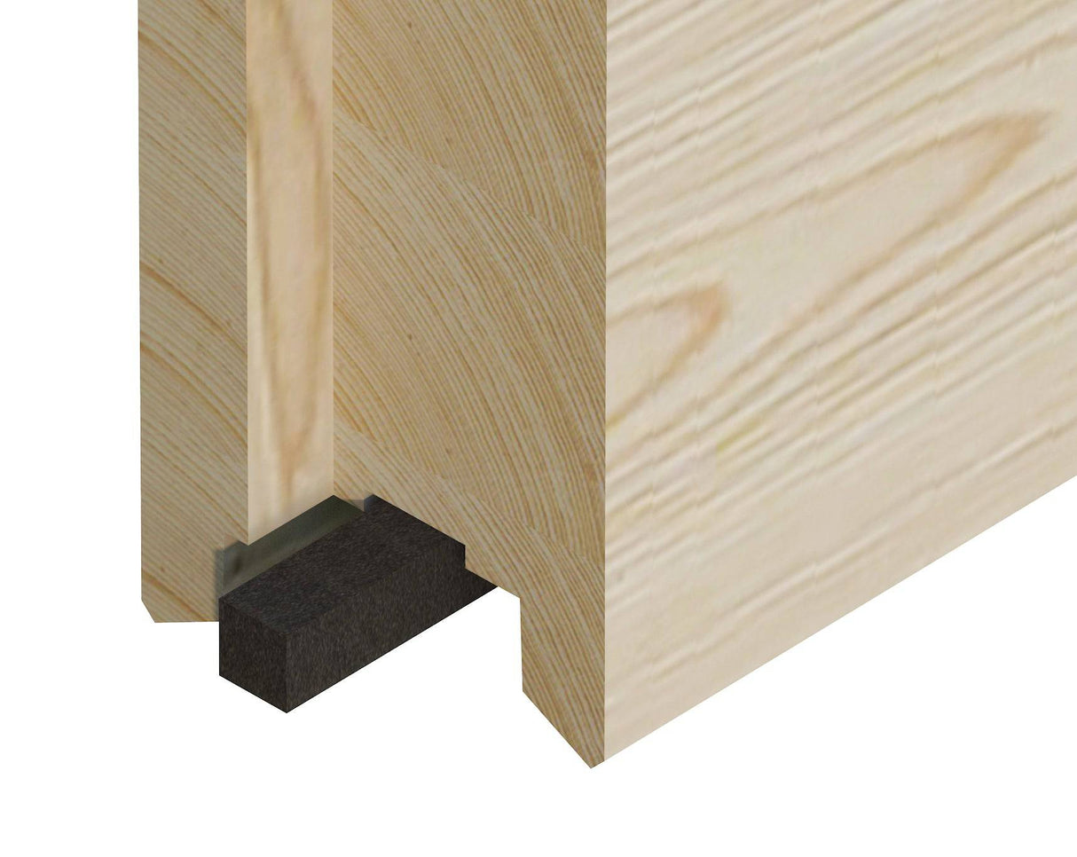 Grace Sauna S (2,5x2,3m | 5,3m2 | 56mm) Sturdy Engineered Timber Garden Sauna - Palmako UK