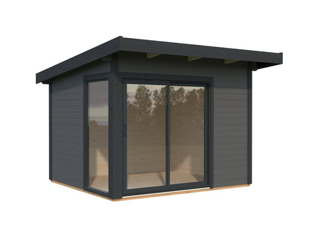 Andrea XS (3x2,7m | 7,5m2 | 44mm) Small Double Glazed Modern Garden Room - Palmako UK