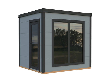 Grace Sauna S (2,5x2,3m | 5,3m2 | 56mm) Sturdy Engineered Timber Garden Sauna - Palmako UK