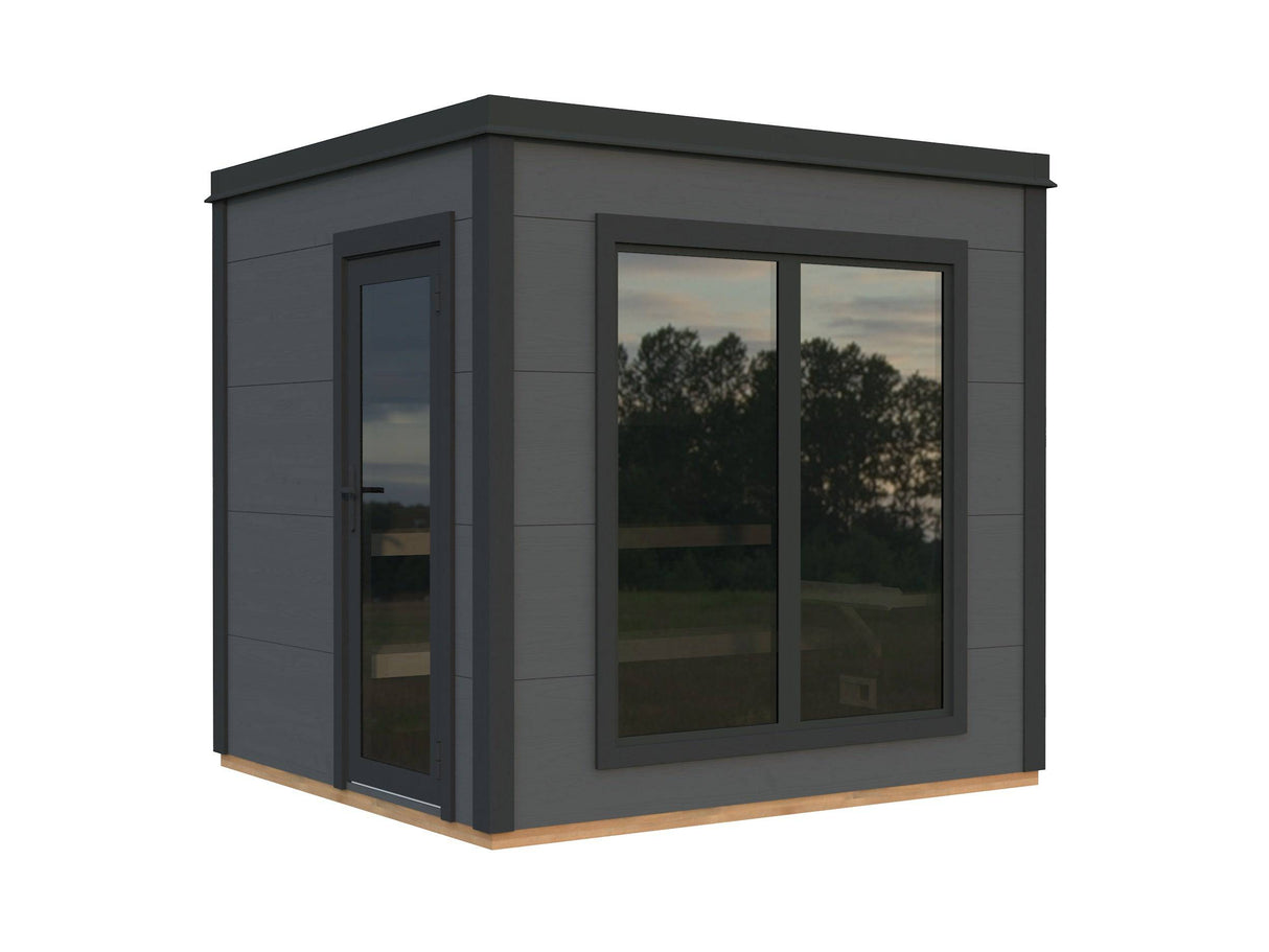Grace Sauna S (2,5x2,3m | 5,3m2 | 56mm) Sturdy Engineered Timber Garden Sauna - Palmako UK