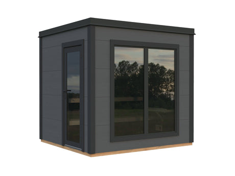 Grace Sauna S (2,5x2,3m | 5,3m2 | 56mm) Sturdy Engineered Timber Garden Sauna - Palmako UK