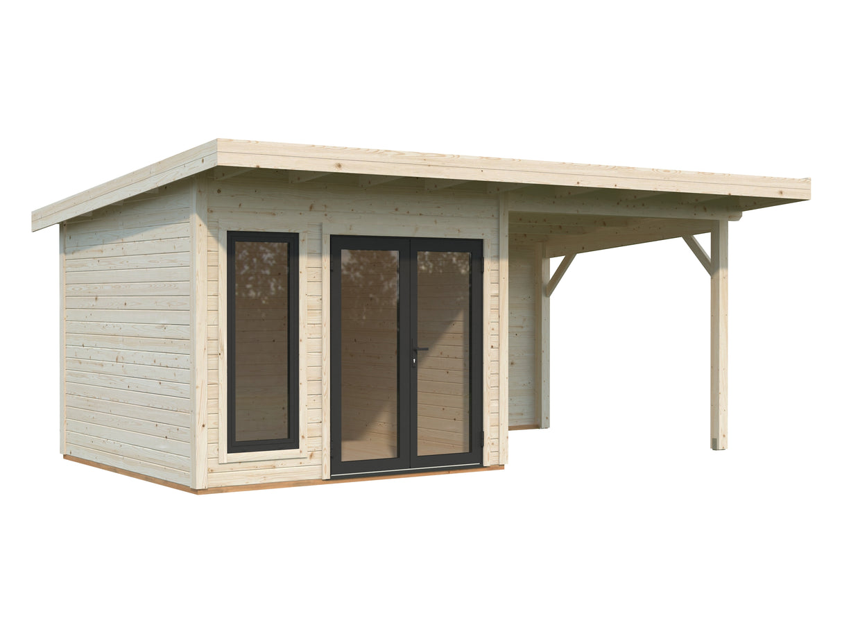 Aurelia XS+ (6x3m|8,4+7,9m2|44mm) Modern Garden Room with Canopy