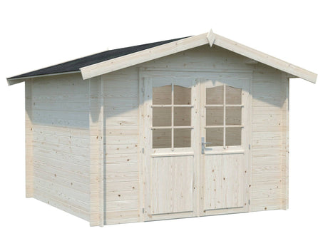 Lotta S (3x3m | 7.3m2 | 28mm) Garden Storage Log Cabin - Palmako UK