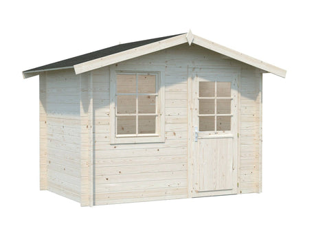 Klara S (3x2m | 4.7m2 | 28mm) Beach Hut Style Tiny Log Cabin or Garden Shed - Palmako UK
