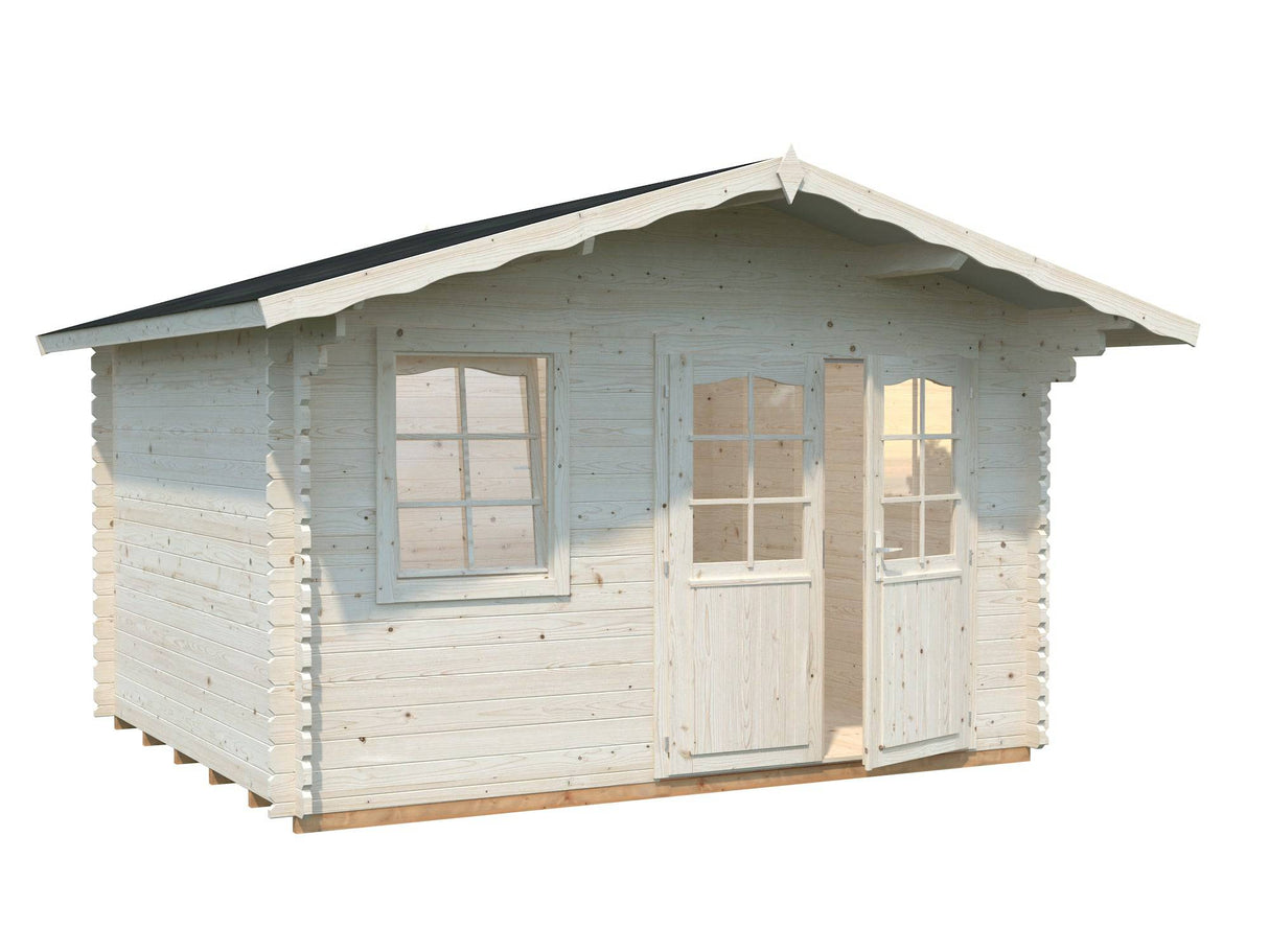 Emma M (3.8x3.2m | 10.4m2 | 34mm) Alpine Style Log Cabin - Palmako UK