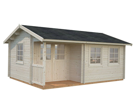 Susanna M (5.3x4m | 16.4m2 | 44mm) Traditional Homestead Log Cabin - Palmako UK