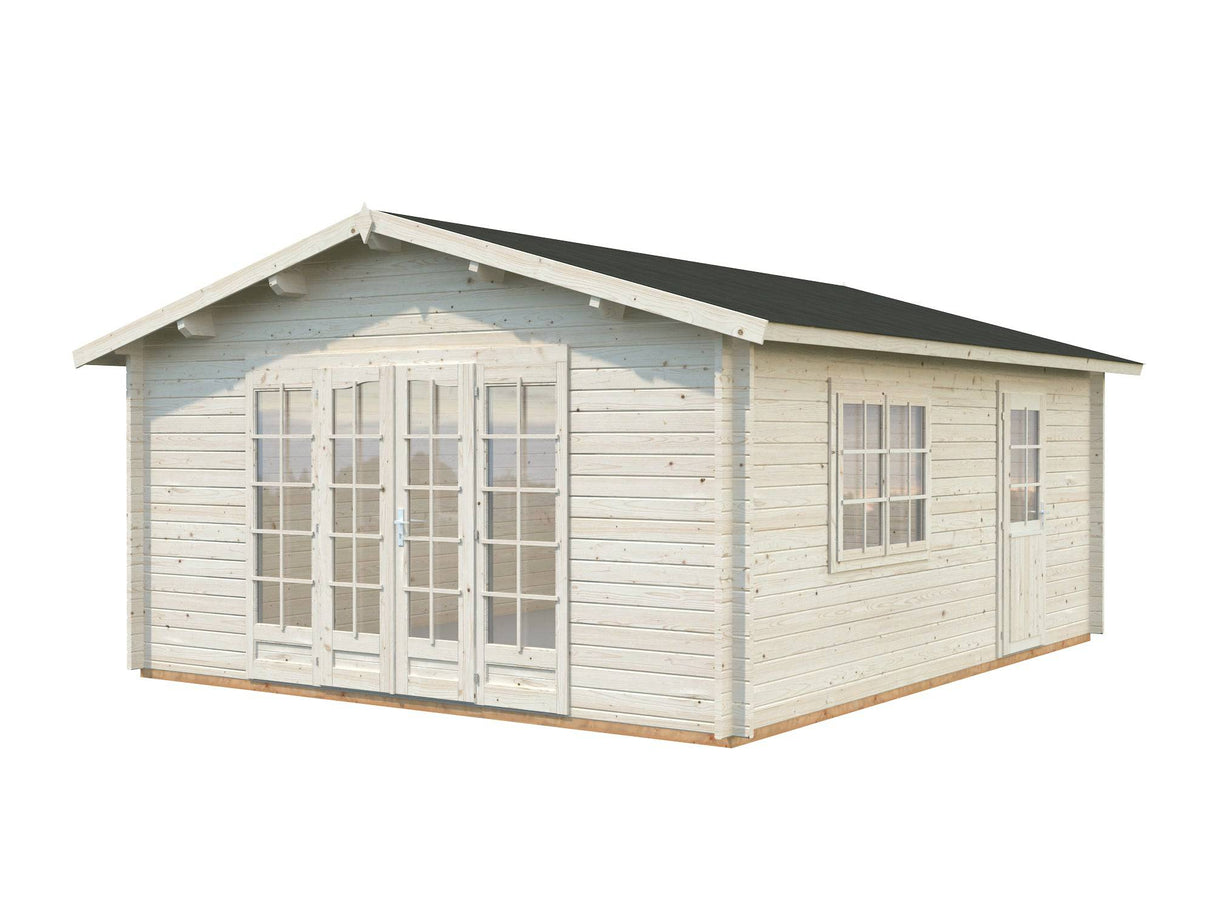 Irene L (4.7x5.7m | 23.9m2 | 44mm) Garden Log Cabin - Palmako UK