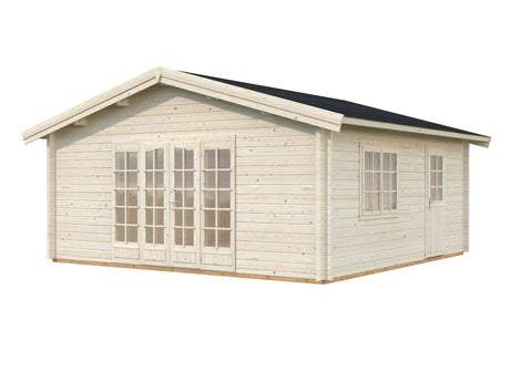 Irene XXL (5.6x5.6m | 27.7m2 | 70mm) Summer House Log Cabin - Palmako UK