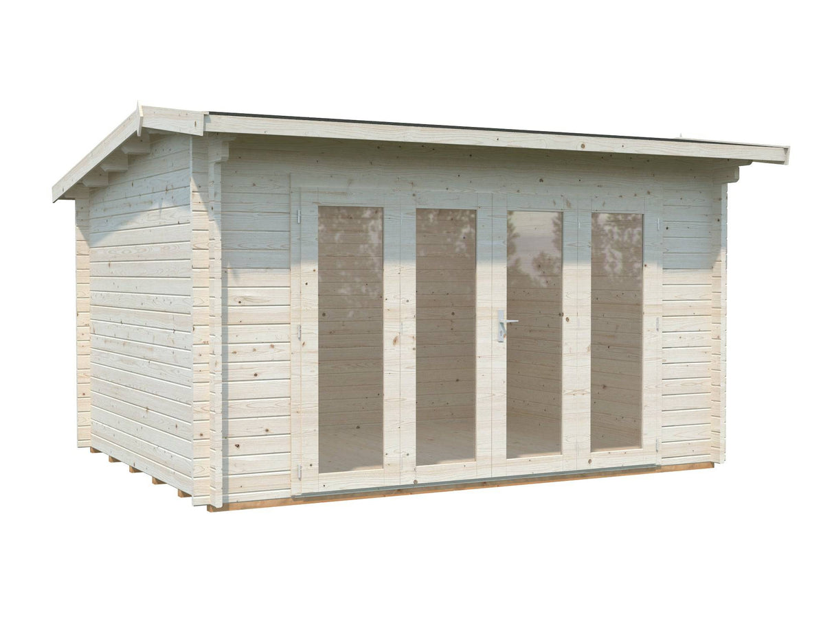 Ines M (3.2x4.1m | 11.1m2 | 44mm) Timber Sunroom with Double Glazed Bi-Fold Doors - Palmako UK