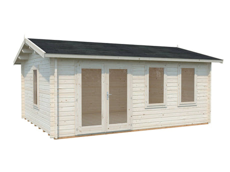 Iris L (5.3x4.1m | 19.1m2 | 44mm) Double Glazed Summer House with Double Doors  (2024 Upgraded Model) - Palmako UK