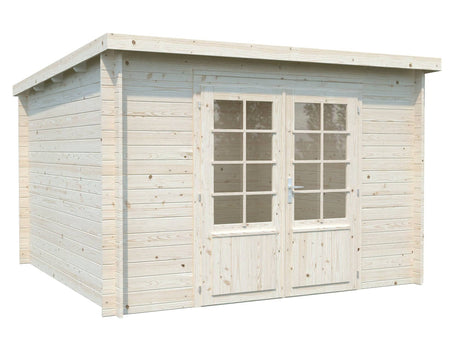 Ella (3.2x3.2m | 8.7m2 | 28mm) Pent Roof Garden House - Palmako UK