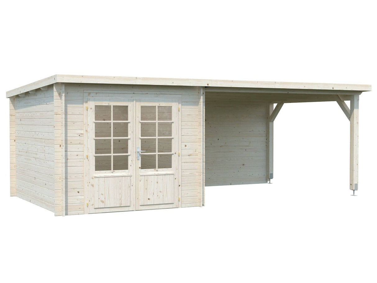 Ella (6.1x3.2m | 6.9+10.0m2 | 28mm) Roof Summer House - Palmako UK