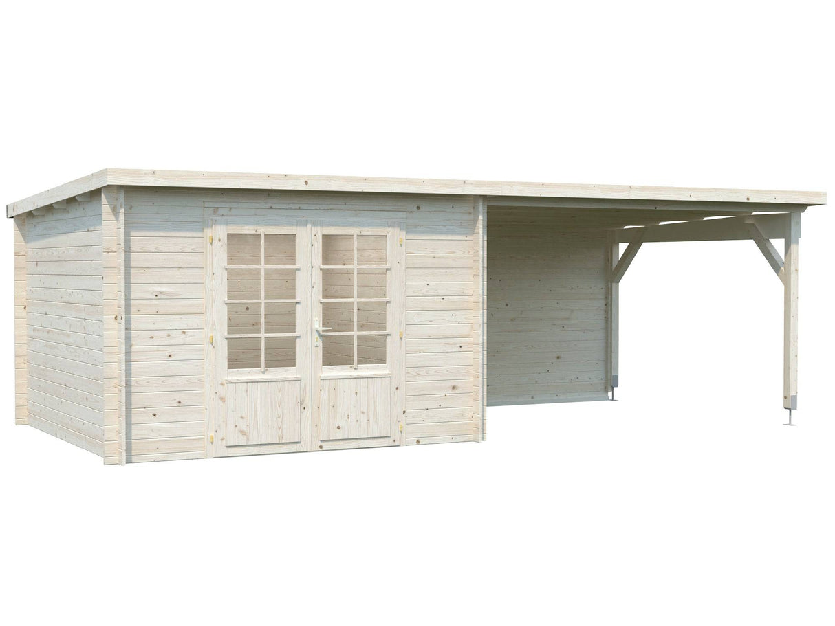 Ella (6.7x3.2m | 8.7+10.0m2 | 28mm) Roof Summer House - Palmako UK