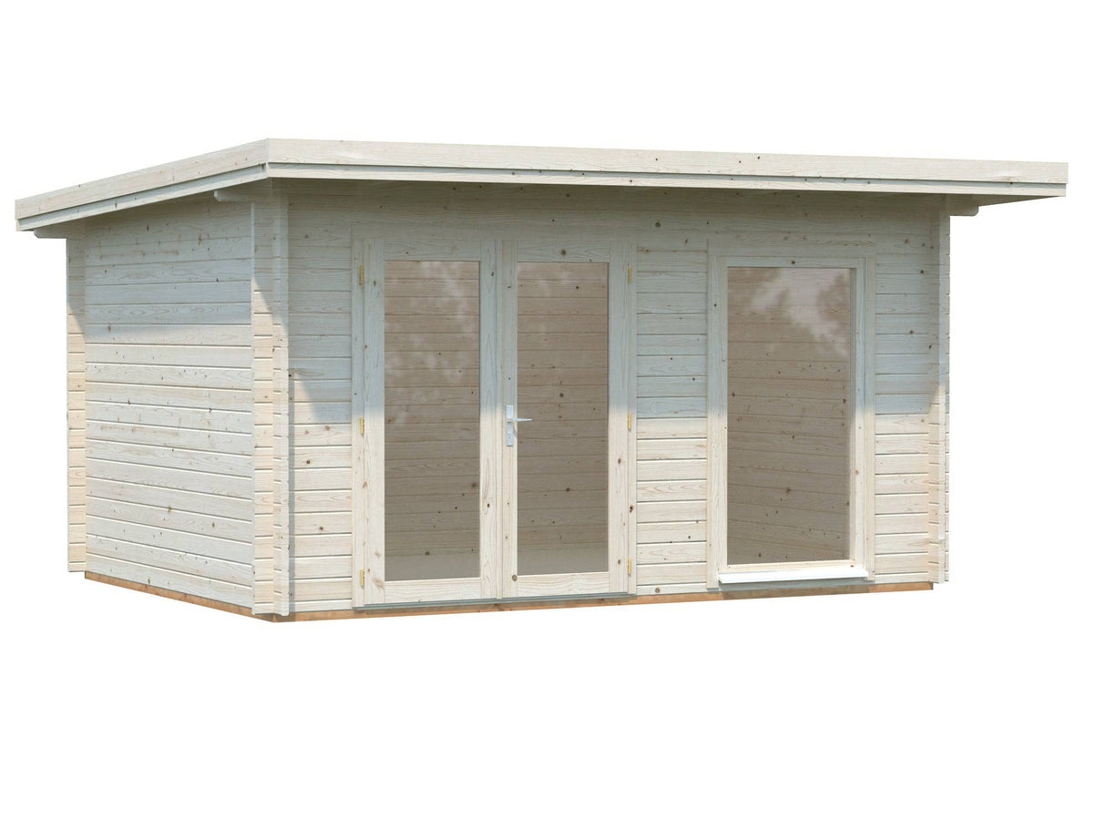 Heidi S (4.1x3m | 11.7m2 | 44mm) Modern Light Garden Room - Palmako UK
