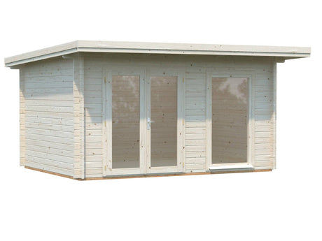 Heidi S (4.1x3m | 11.7m2 | 44mm) Modern Light Garden Room - Palmako UK