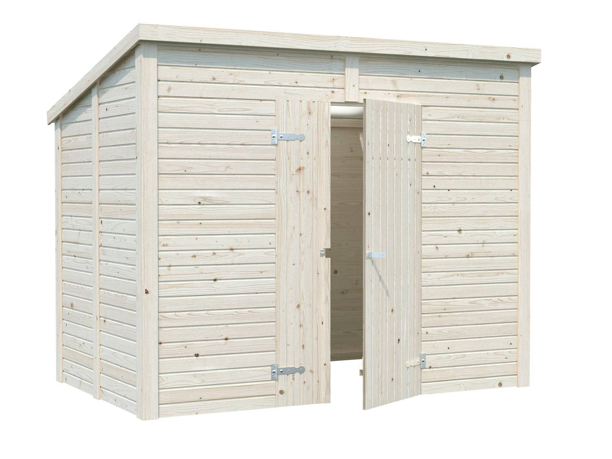 Leif M (2.7x1.7m | 4.5m2) Practical Garden Shed - Palmako UK