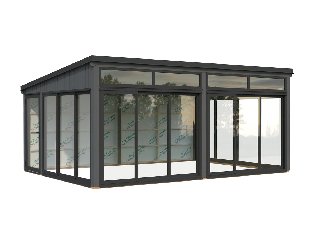 Saga XL (5,8x4,2m|23,3m2|120x120mm ) Spacious Modern Detached Conservatory