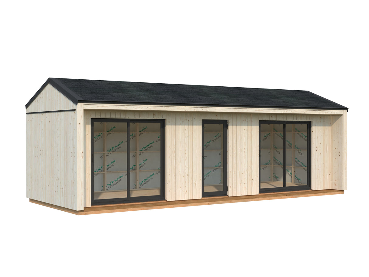 Rebekka L (9,x3,4m|22,4m2|18mm ) Spacious Insulation-ready Nordic Tiny House
