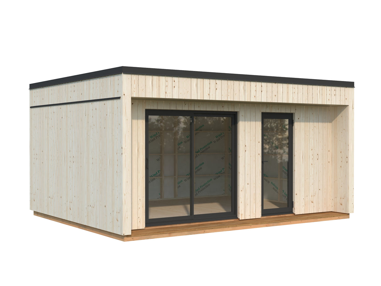Johanna M (5,6x4,5m|19,4m2|18mm ) Nordic Tiny House - Insulation-ready