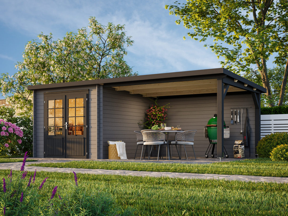 Ella (6.1x3.2m | 6.9+10.0m2 | 28mm) Roof Summer House - Palmako UK