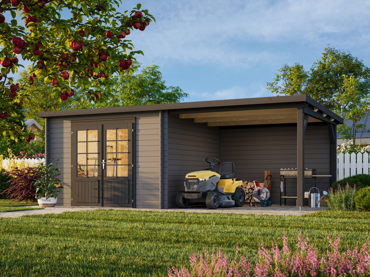 Ella (6.1x3.2m | 8.7+8.2m2 | 28mm) Roof Summer House - Palmako UK