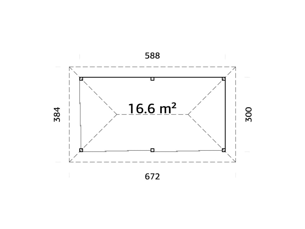 Bianca 202/502 (6x3m | 16.6m2) Large Glass Garden Room With Sliding Doors (Double Glazing Available) - Palmako UK