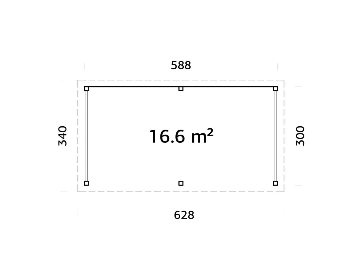 Lenna 308 (5.9x3m | 16.6m2) - Palmako UK