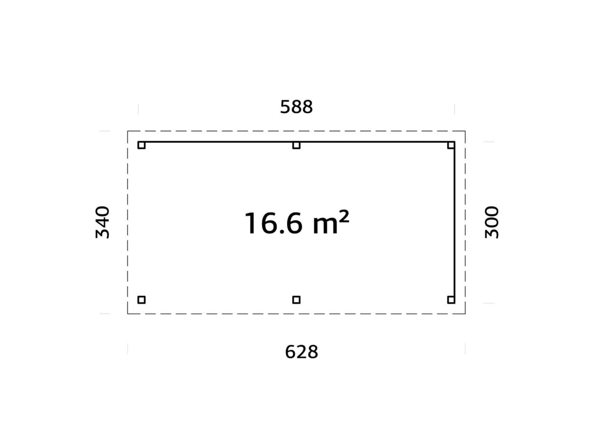 Lenna 309 (5.9x3m | 16.6m2) - Palmako UK