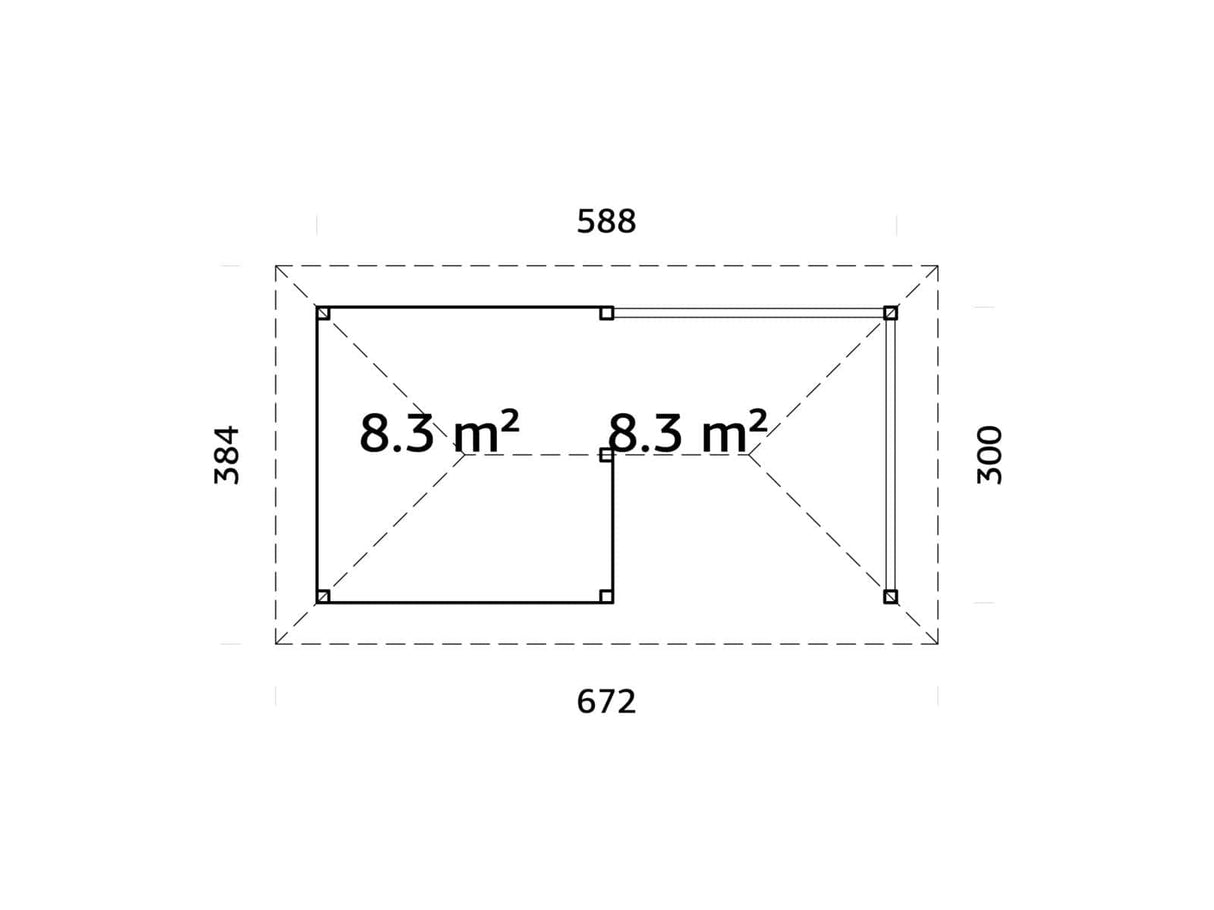 Bianca 110 (5.9x3m | 16.6m2) Garden Bar With Canopy - Palmako UK