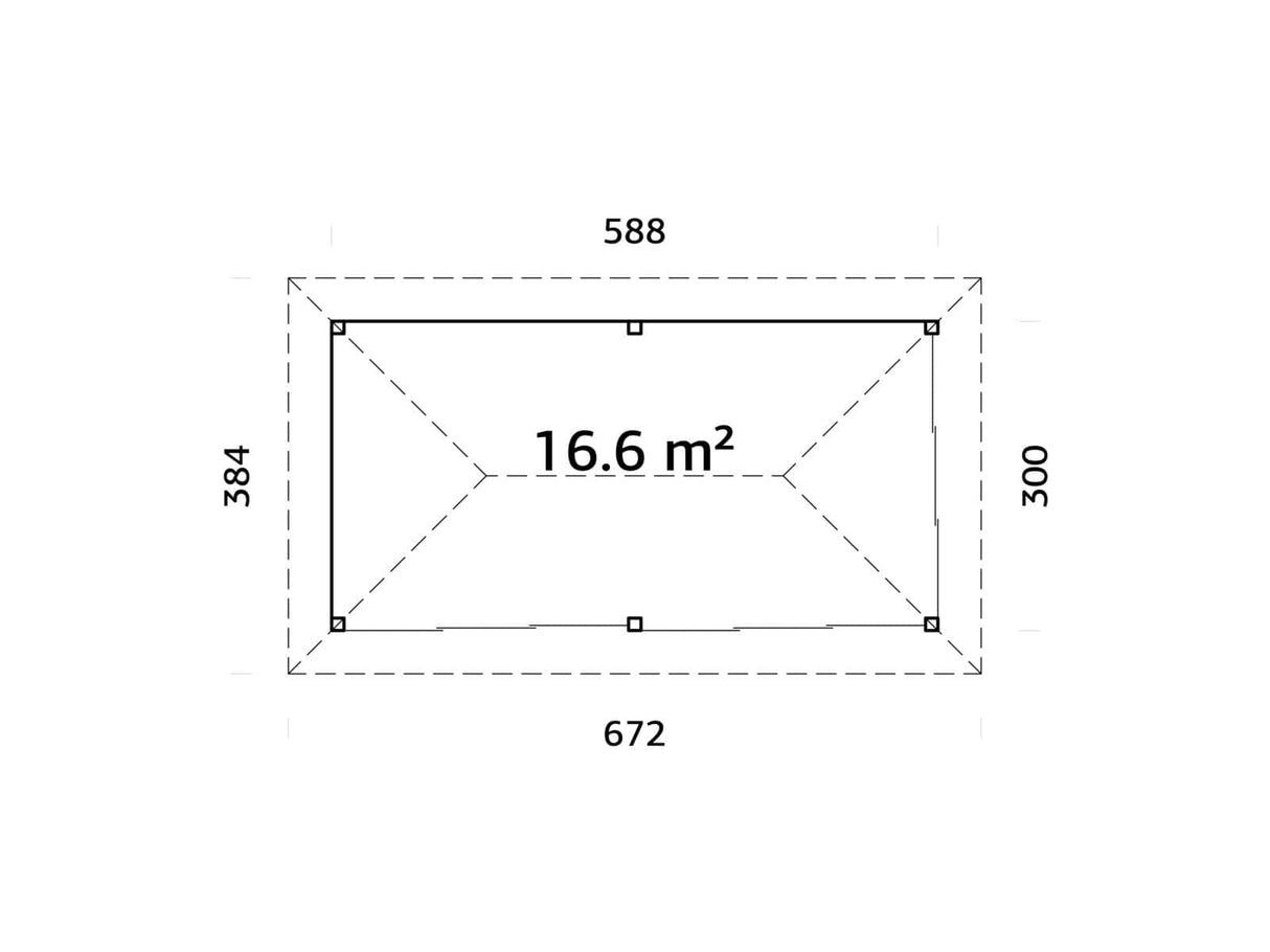 Bianca 202/502 (6x3m | 16.6m2) Large Glass Garden Room With Sliding Doors (Double Glazing Available) - Palmako UK