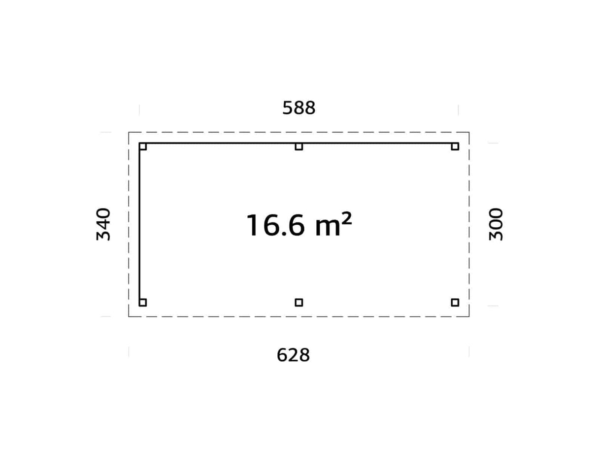 Lenna 309 (5.9x3m | 16.6m2) - Palmako UK