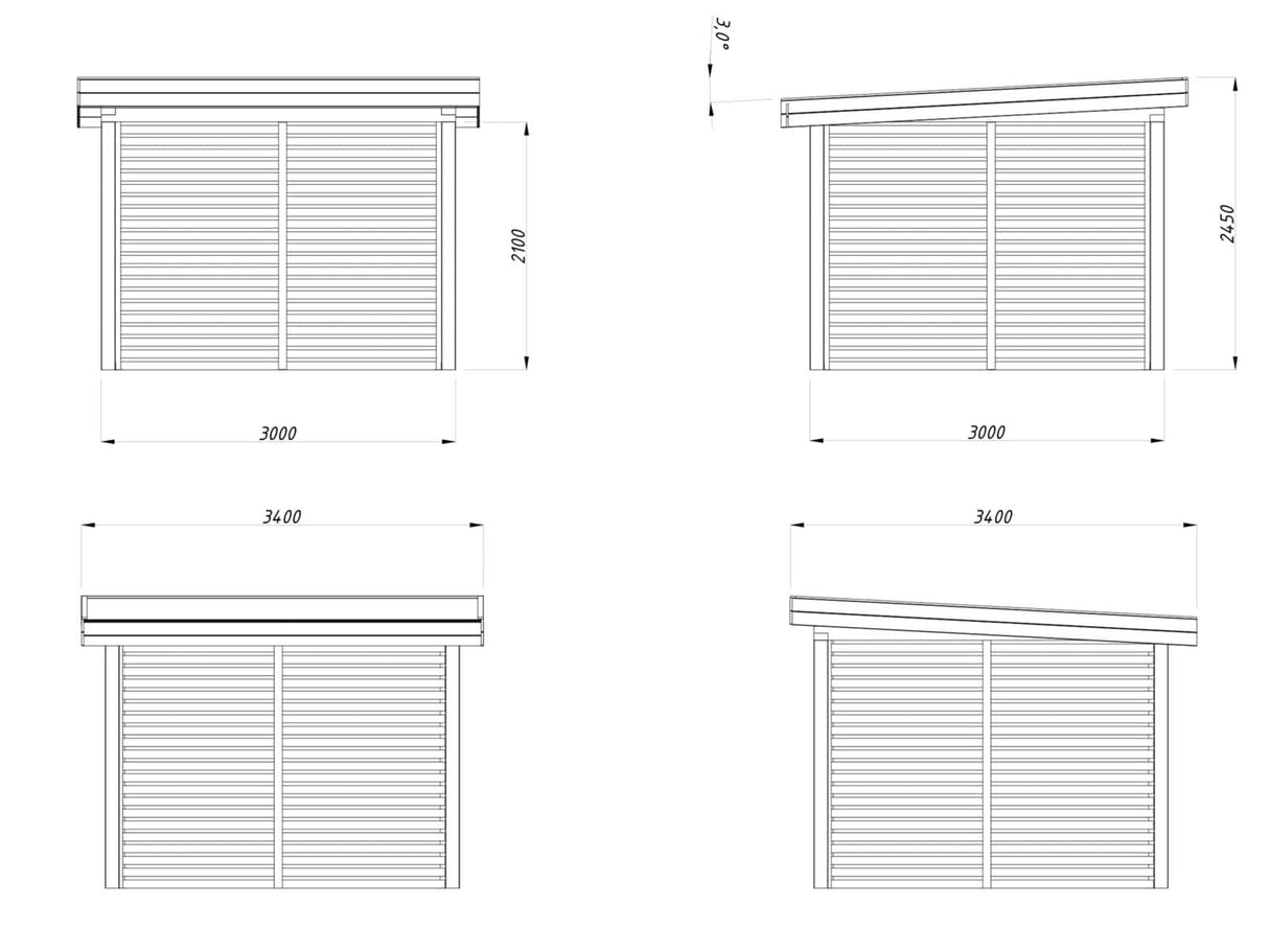 Lenna 302 (3x3m | 8.3m2) - Palmako UK