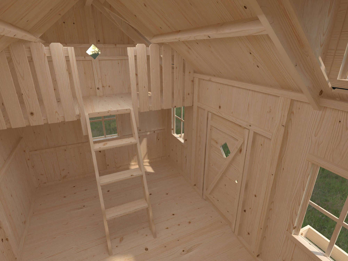 Marie (2.9x1.9m | 5.4m2 | 16mm) Playhouse - Palmako UK